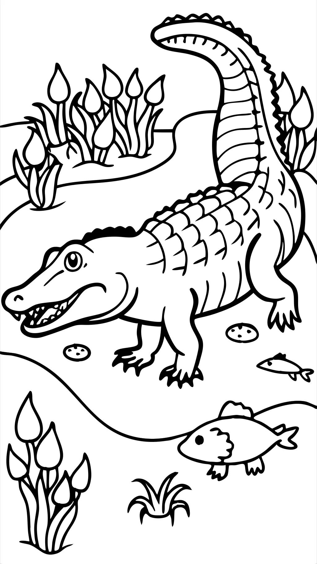 Page de couleur Alligator